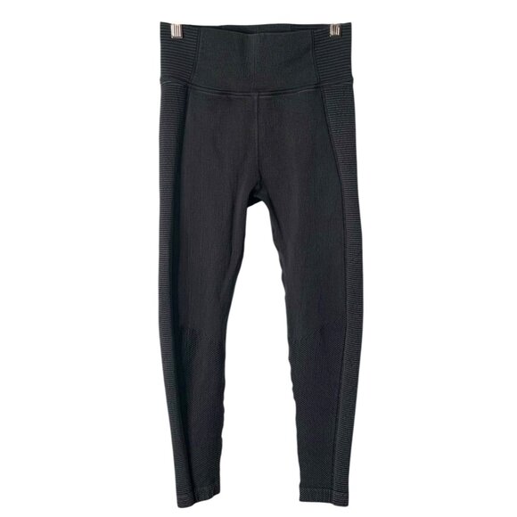 AERIE OFFLINE Charcoal Gray Big Chill High-Waist Seamless Women's Leggings Small - Picture 4 of 9